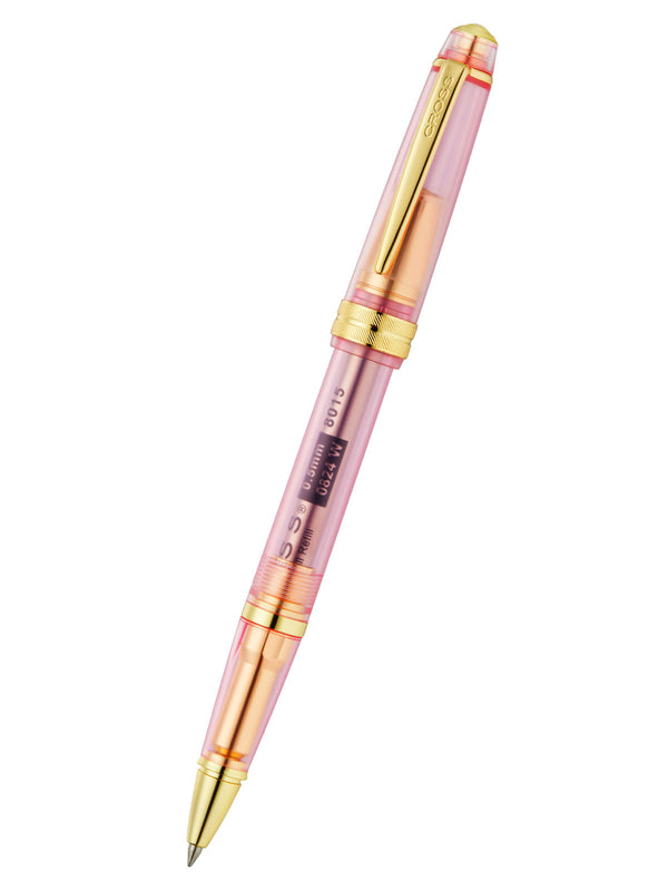 Cross Bailey Light Rollerball Pen, Translucent Pink Sapphire Resin