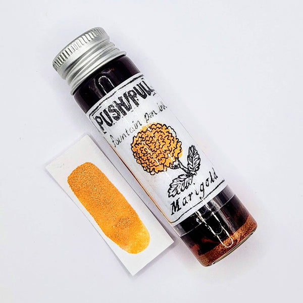 Push/Pull Marigold fountain pen ink, 20 ml vial
