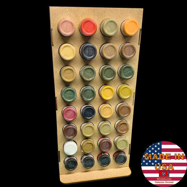 GCmini Half Vertical Paint Rack for Dropper Bottles, 26mm, 32 Bottles