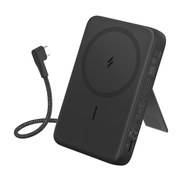 Anker Zolo Magnetic Power Bank, 10K, 30W, Built-in USB-C Cable