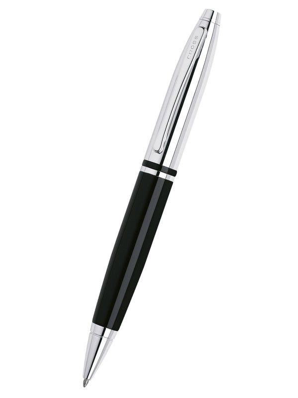 Cross Calais Ballpoint Pen, Chrome & Black Lacquer