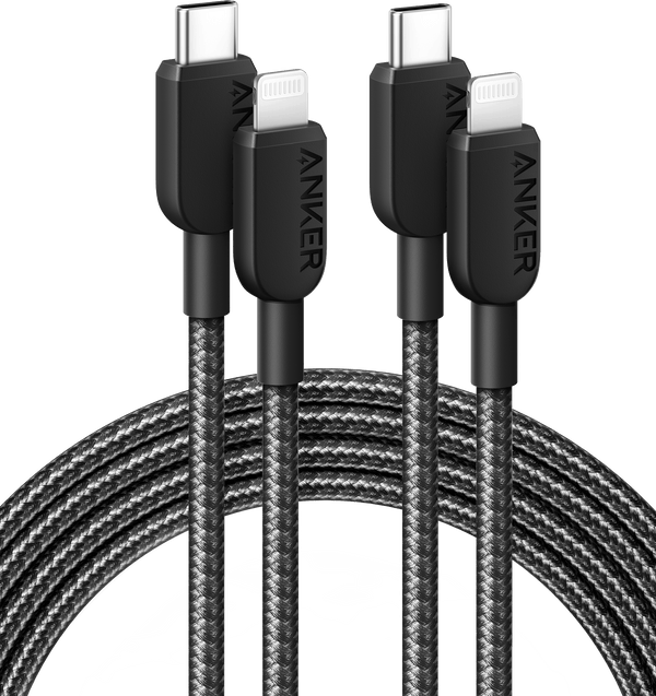 Anker 310 USB-C to Lightning Cable, 6 ft, 2-Pack