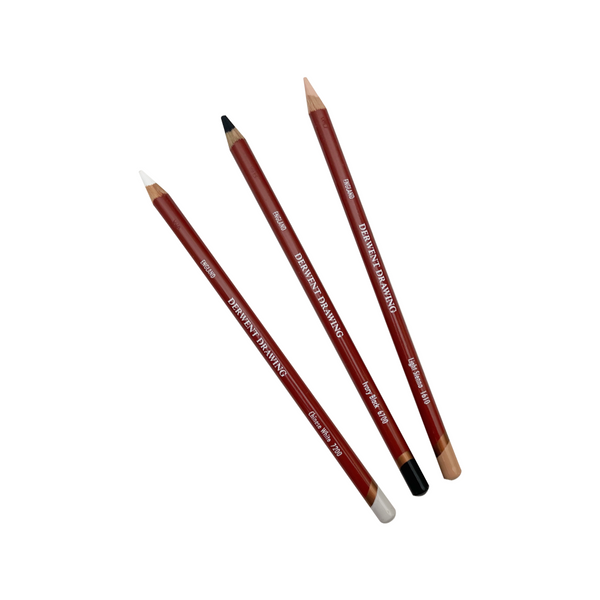 Derwent Drawing Pencil Set, 3 Pencils