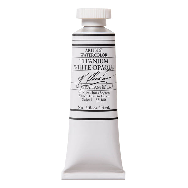 M. Graham Watercolor, Titanium White, 15ml