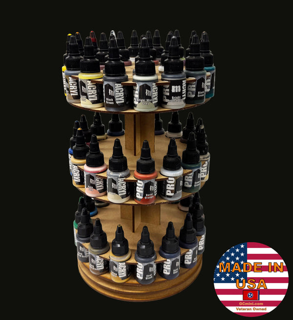 GCmini Rotating Paint Rack for Pro Acryl Paints, 31mm, 55 Bottles