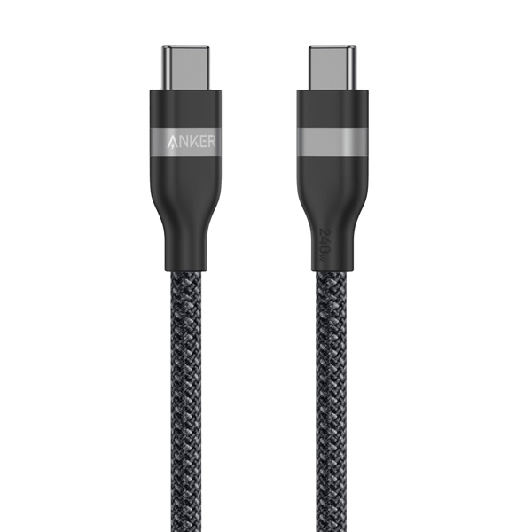 Anker USB-C to USB-C Cable, 3 ft / 6 ft, 240W, Upcycled-Braided
