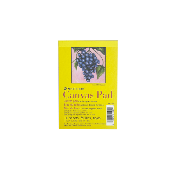 Strathmore 300 Series Canvas Pad, 4x6", 10 Sheets