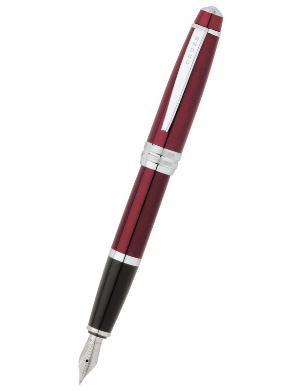 Cross Bailey Fountain Pen, Red Lacquer, Medium Nib