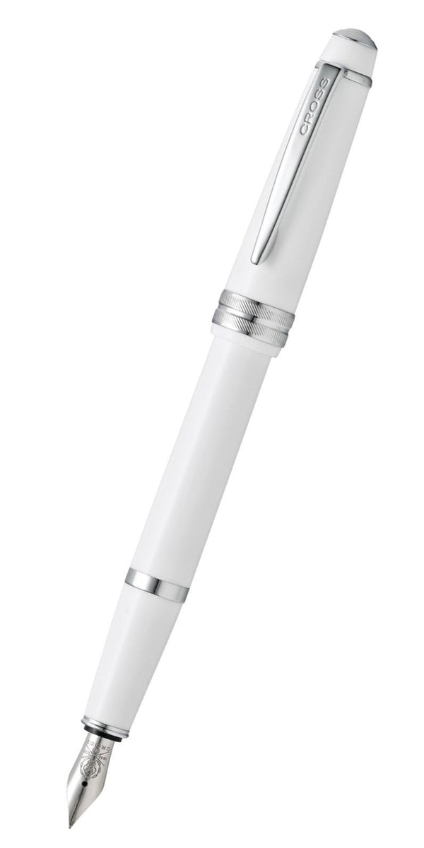 Cross Bailey Light Fountain Pen, Polished White Resin, Fine Nib
