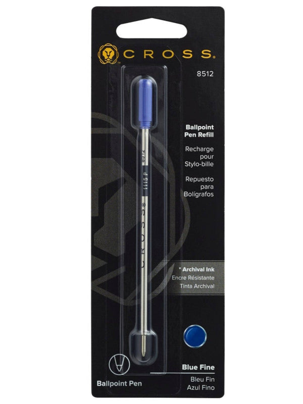 Cross Ballpoint Refill, Blue, Fine, 1 Pack
