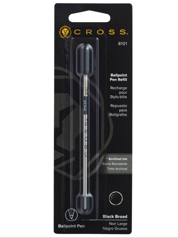 Cross Ballpoint Refill, Black, Broad, 1 Pack
