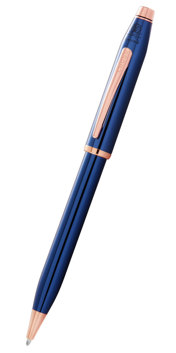 Cross Century II Ballpoint Pen, Translucent Cobalt Blue Lacquer