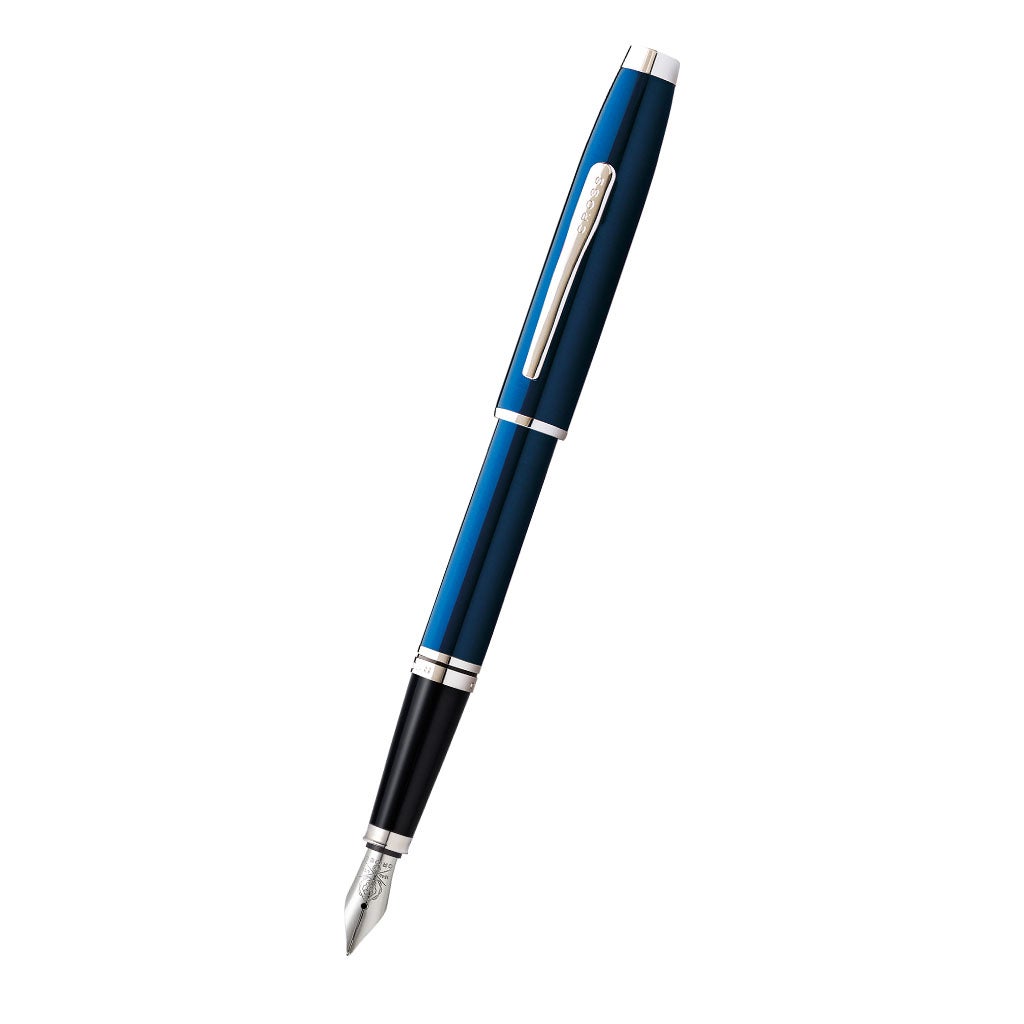 Cross Coventry Fountain Pen, Blue Lacquer, Fine Nib