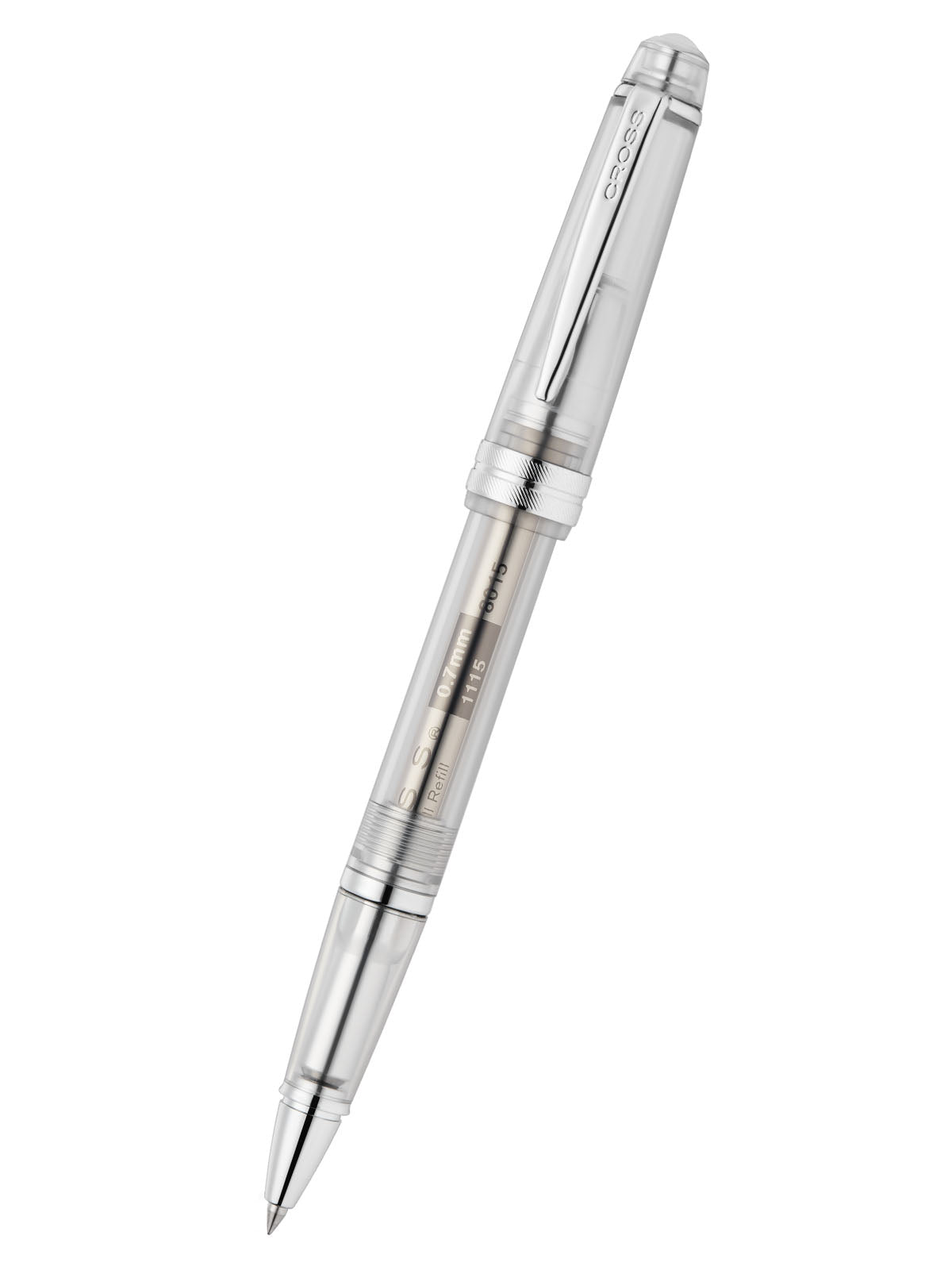 Cross Bailey Light Rollerball Pen, Translucent Clear Resin
