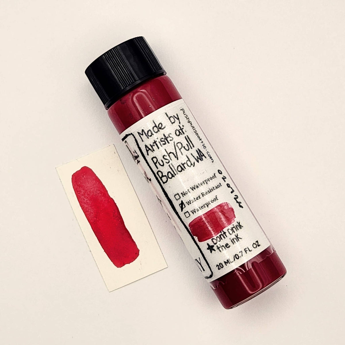 Push/Pull Pink Pony fountain pen ink, 20 ml vial