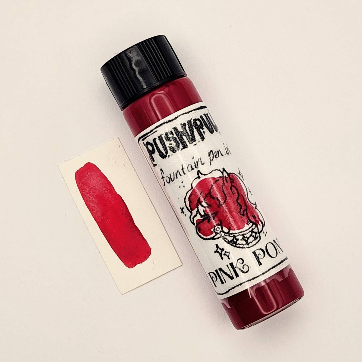 Push/Pull Pink Pony fountain pen ink, 20 ml vial