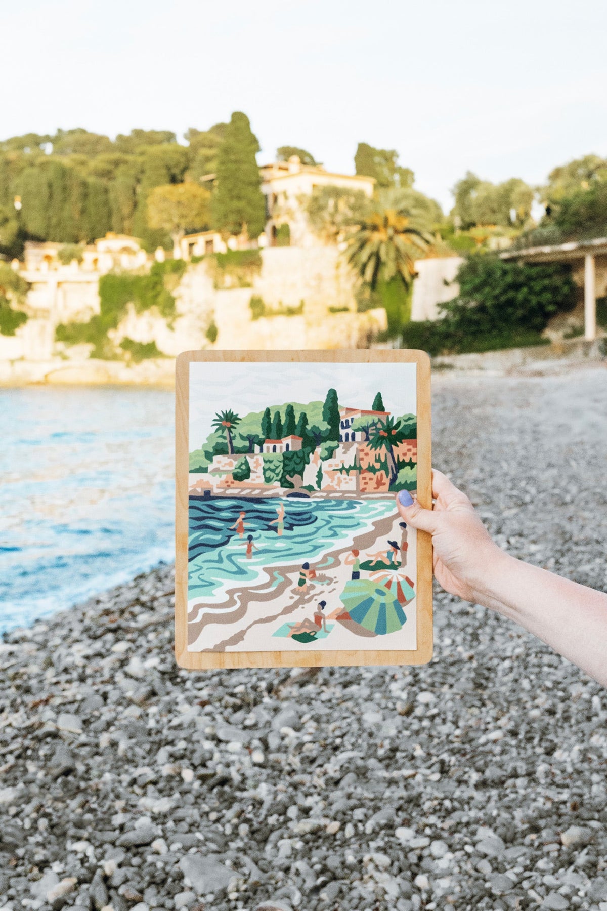 Elle Crée Riviera Romp Paint-by-Number Kit, 8x10, styled at home