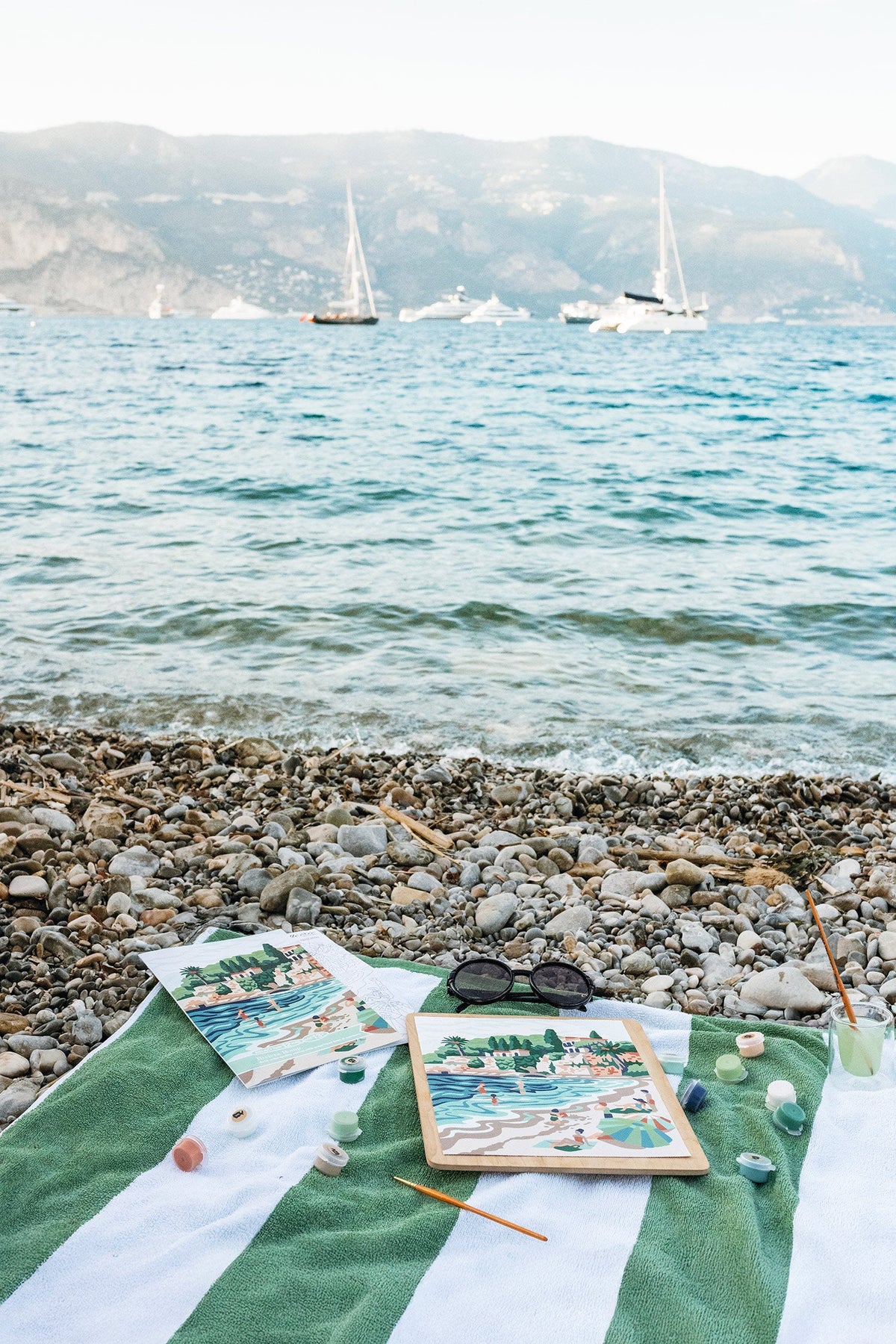 Elle Crée Riviera Romp Paint-by-Number Kit, 8x10, styled at home