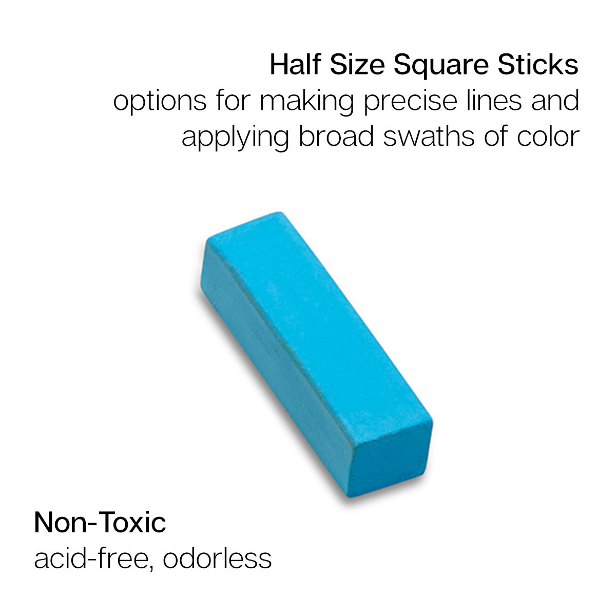 KINGART Soft Pastels Half Sticks, 50 Pieces, full set