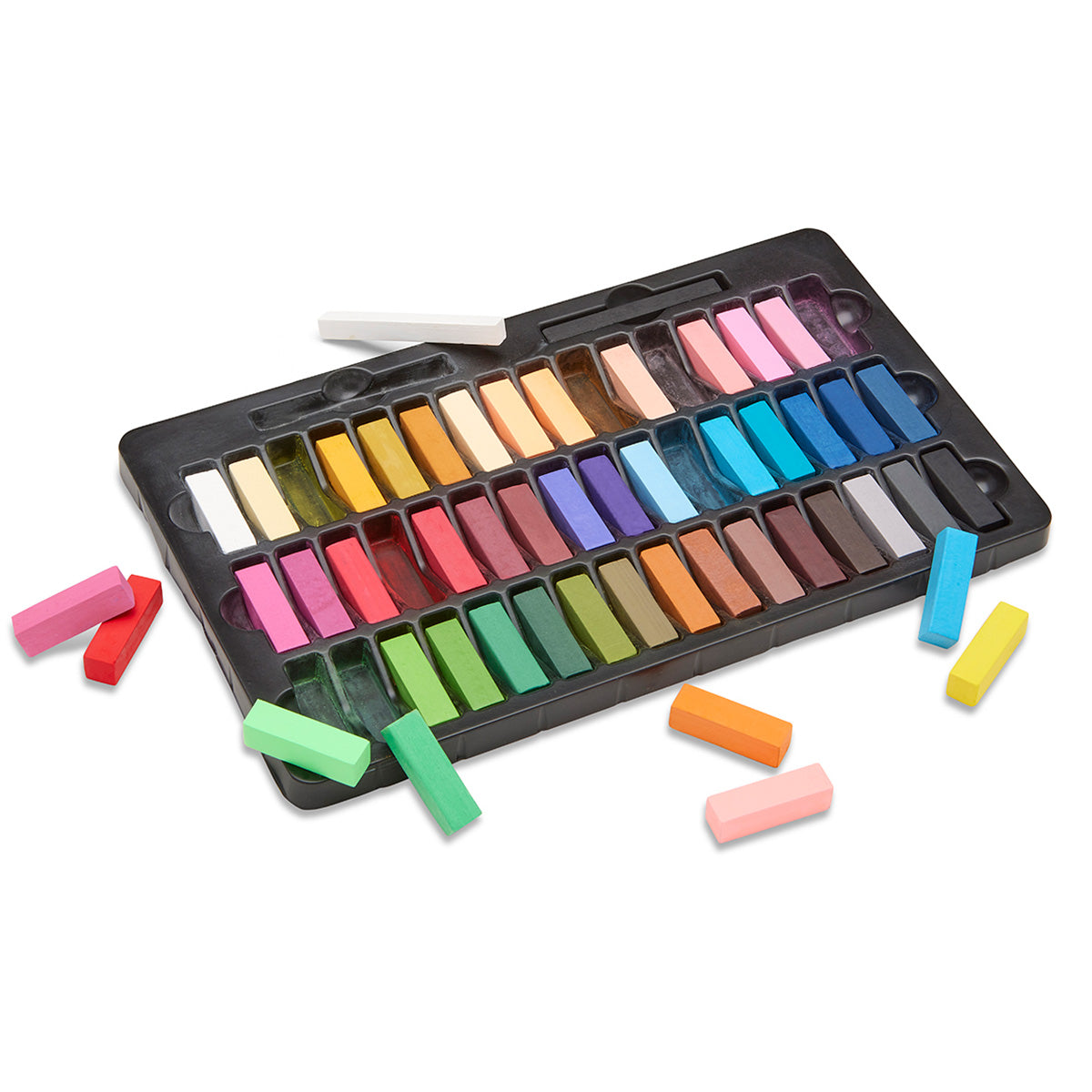 KINGART Soft Pastels Half Sticks, 50 Pieces, view 5 of 7