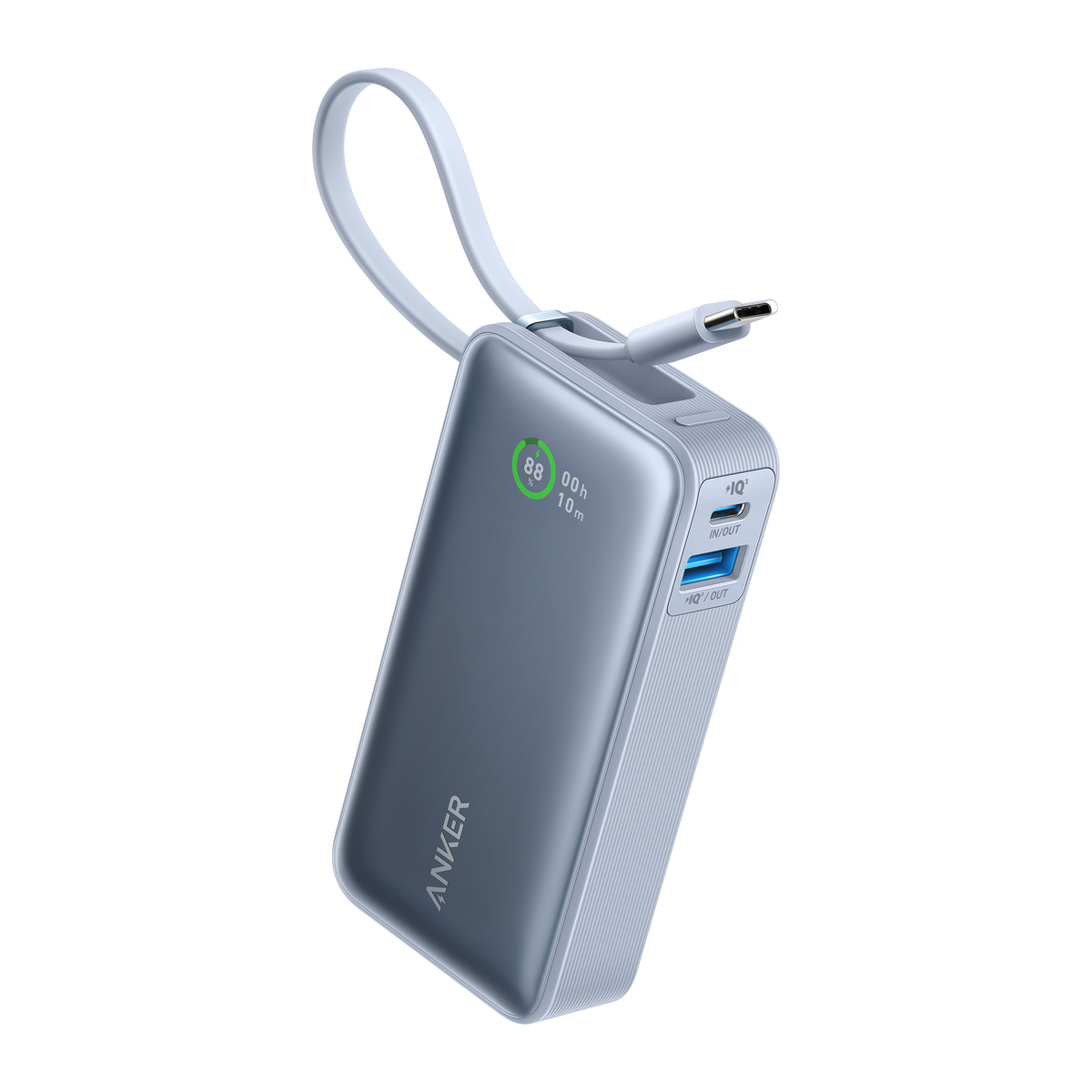 Anker | Nano Power Bank | 30W, Built-In USB-C Cable