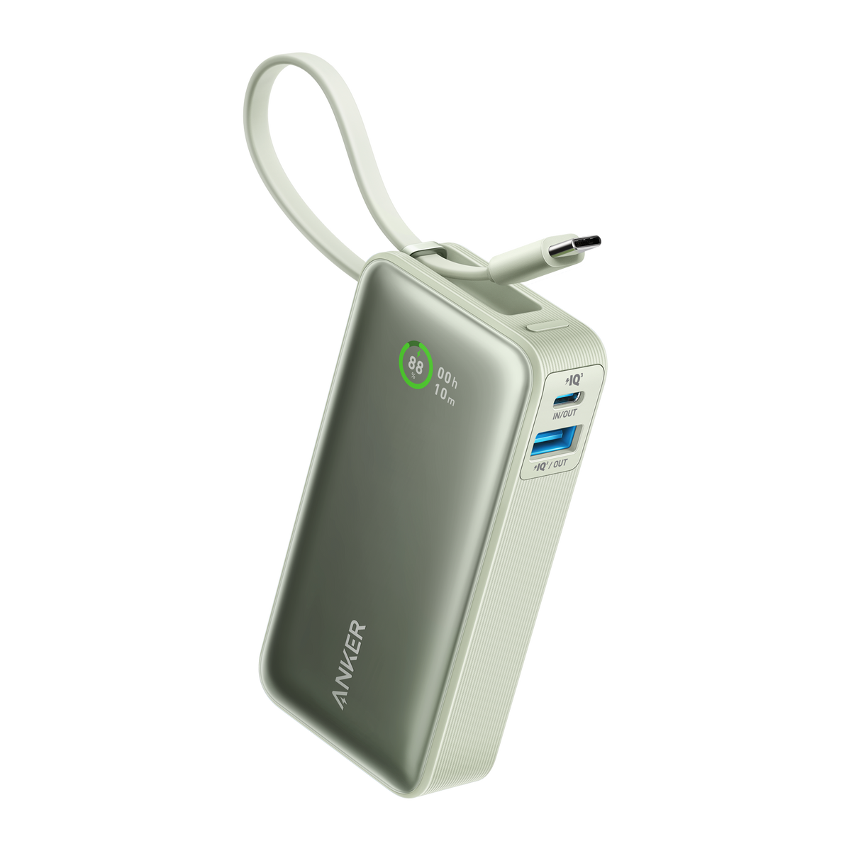 Anker | Nano Power Bank | 30W, Built-In USB-C Cable