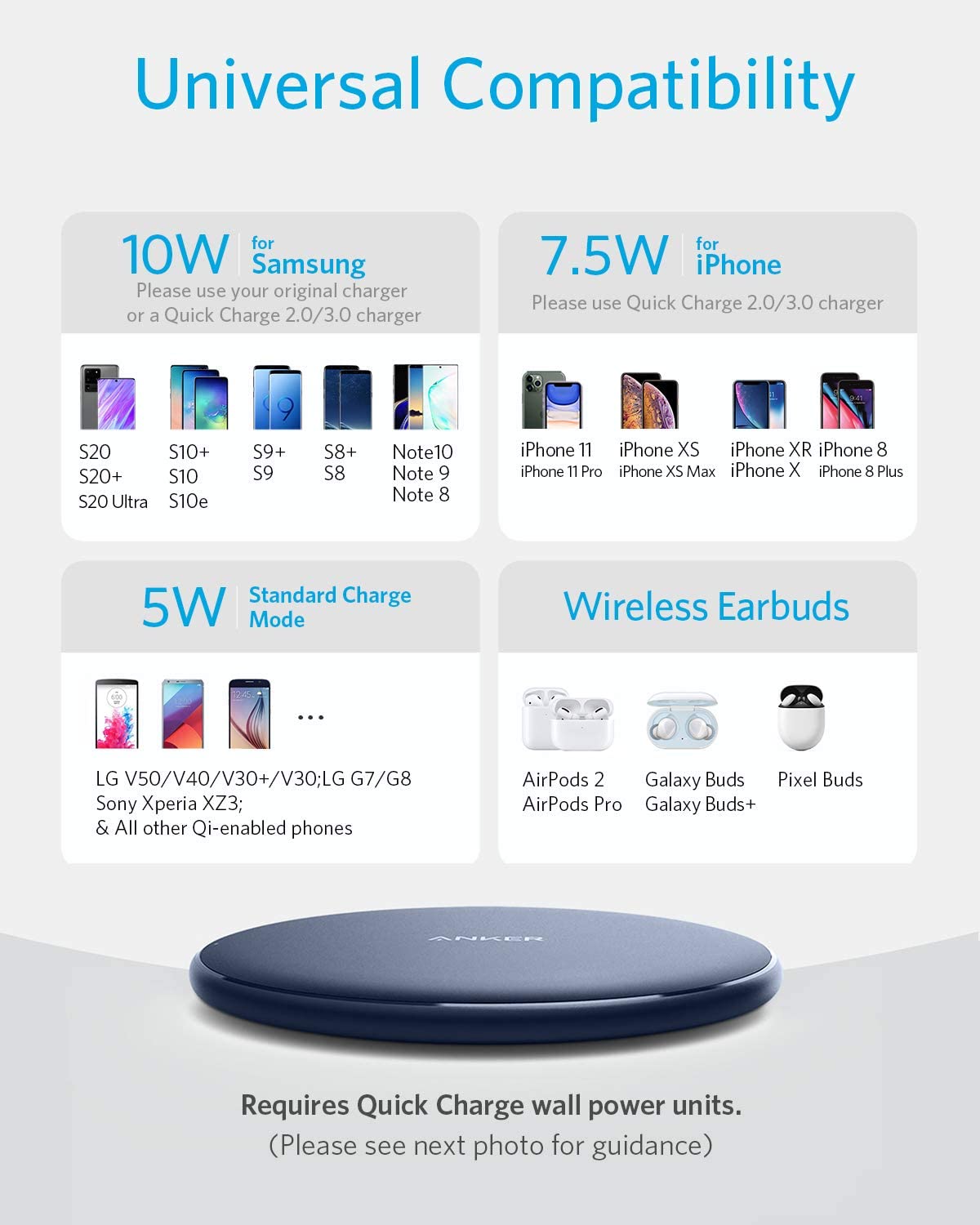 Anker | 313 Wireless Charger | Pad