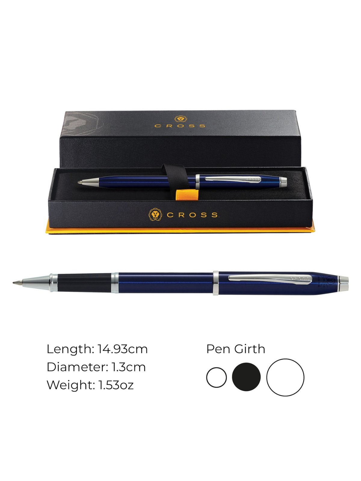 Cross | Century II Rollerball Pen | Blue Lacquer
