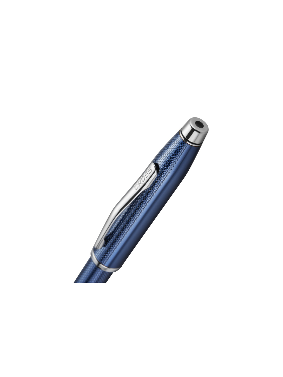 Cross | Century II Ballpoint Pen | Polished Translucent Cobalt Blue Engraved Diamond Pattern