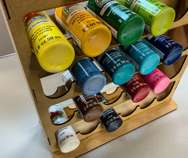 GCmini Vertical Paint Rack for 2oz Craft Paints, 36mm, 30 Bottles, view 4 of 9