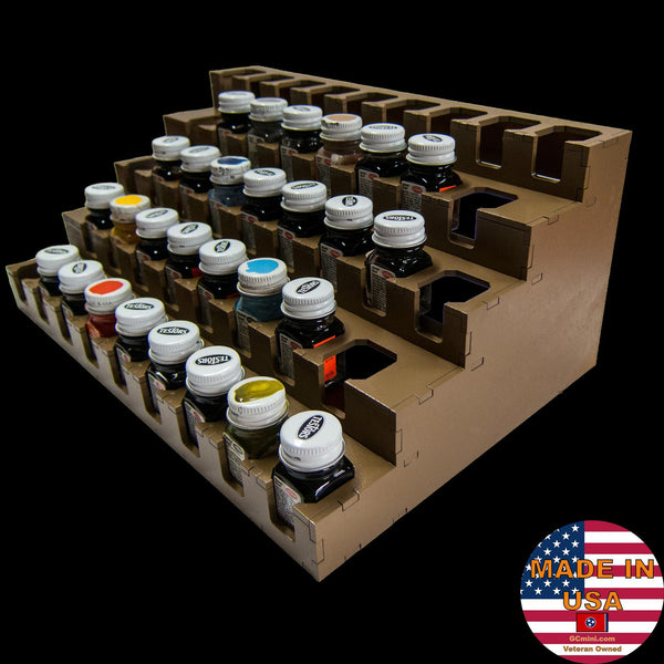 GCmini Paint Rack for Testors Square Enamels, 43 Bottles