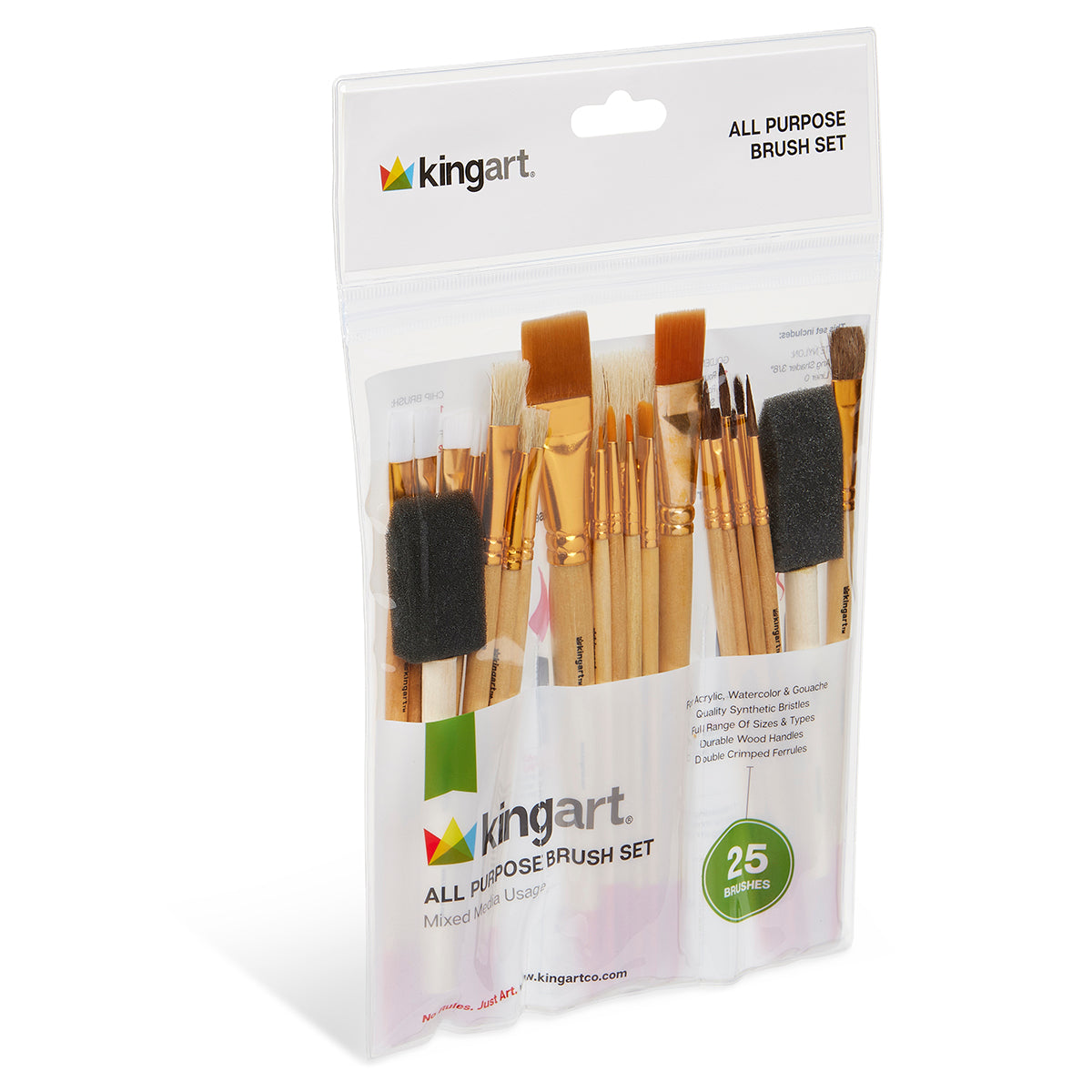 KINGART Value Pack Brush Set, 25 Brushes, view 4 of 5