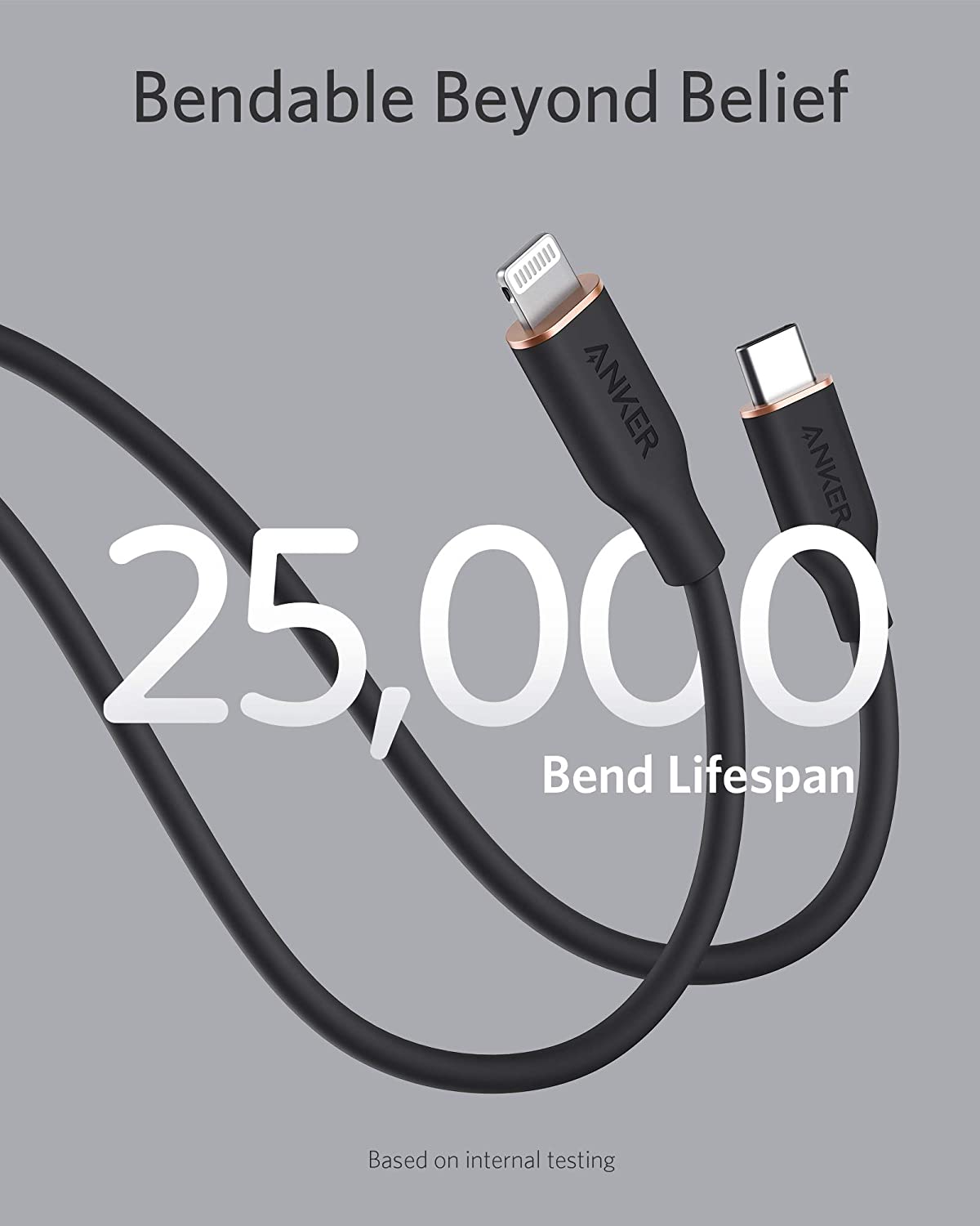 Anker | 641 USB-C to Lightning Cable | Flow, 3 ft Silicone
