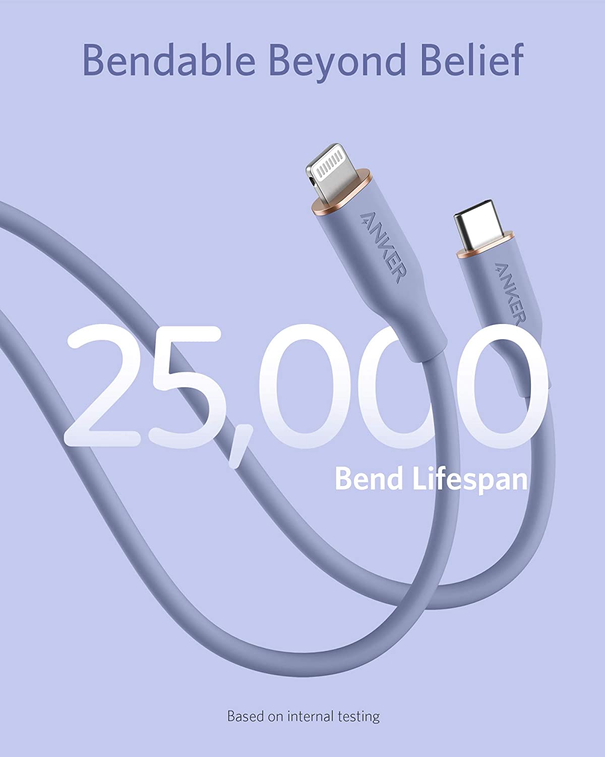 Anker | 641 USB-C to Lightning Cable | Flow, 3 ft Silicone