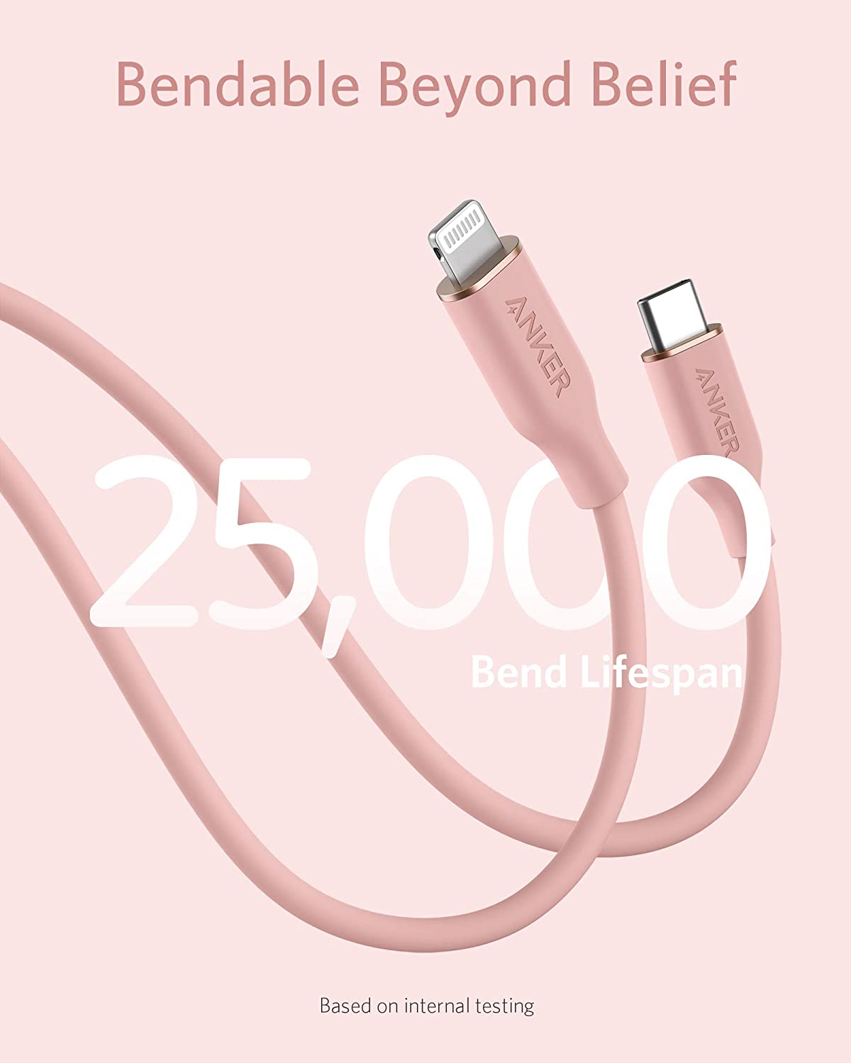Anker | 641 USB-C to Lightning Cable | Flow, 3 ft Silicone