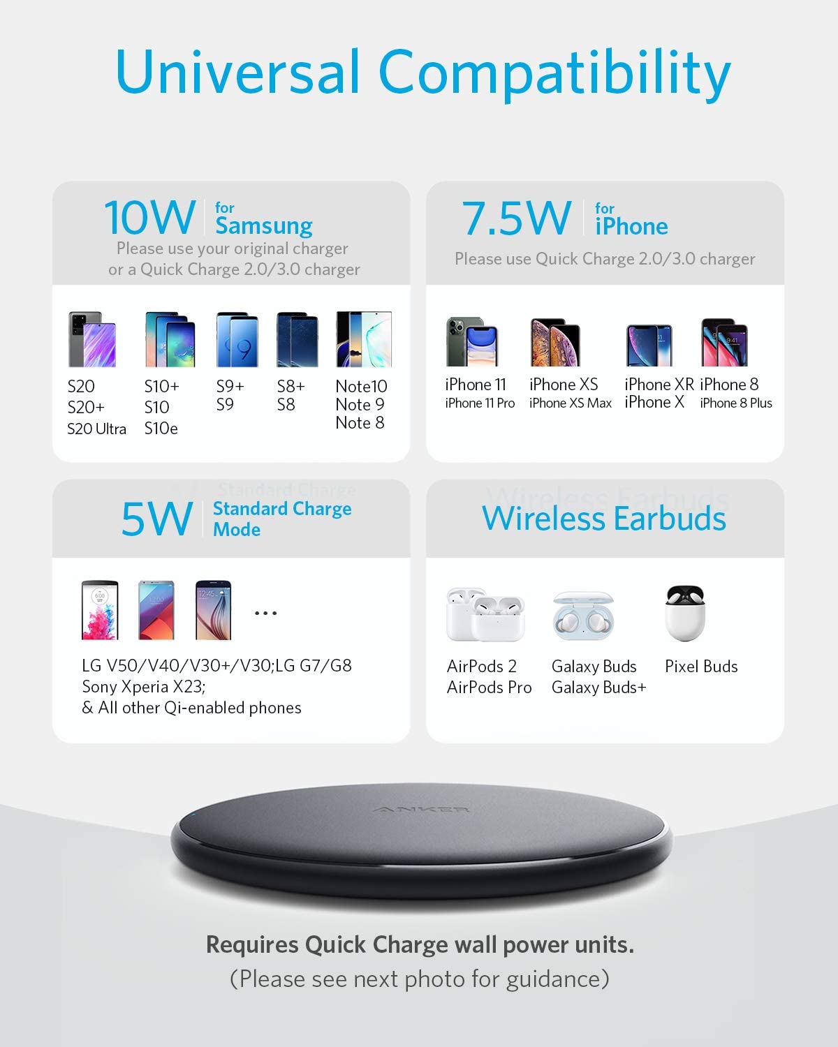Anker | 313 Wireless Charger | Pad