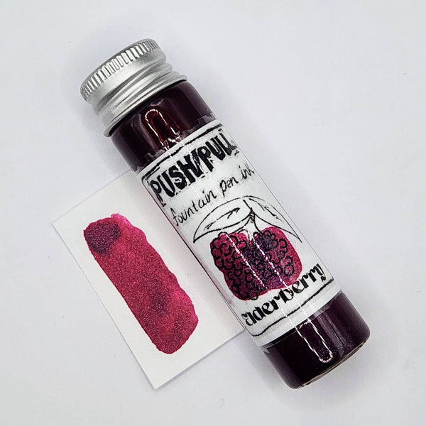 Push/Pull Elderberry fountain pen ink, 20 ml vial