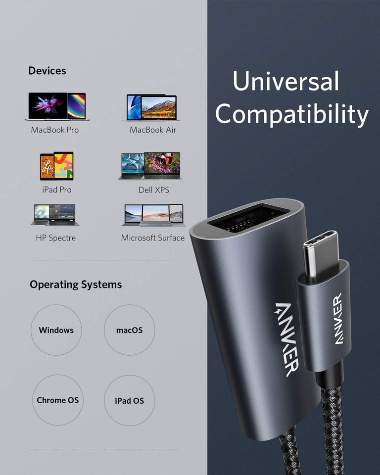 Anker | PowerExpand USB-C to Gigabit Ethernet Adapter