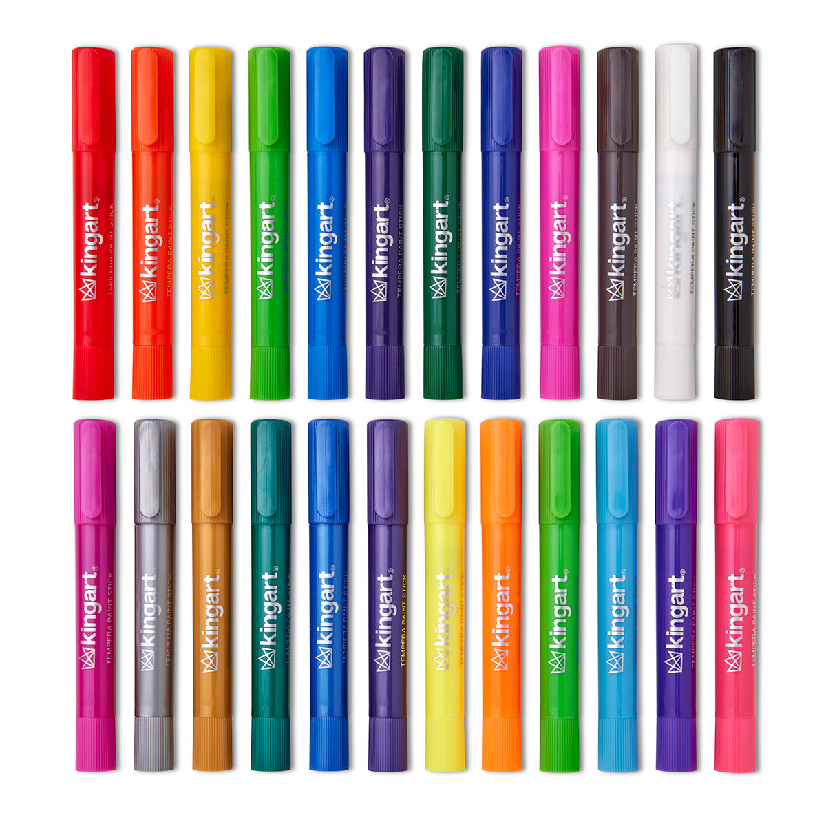 KINGART Tempera Paint Thin Sticks, 24 Colors, view 3 of 15