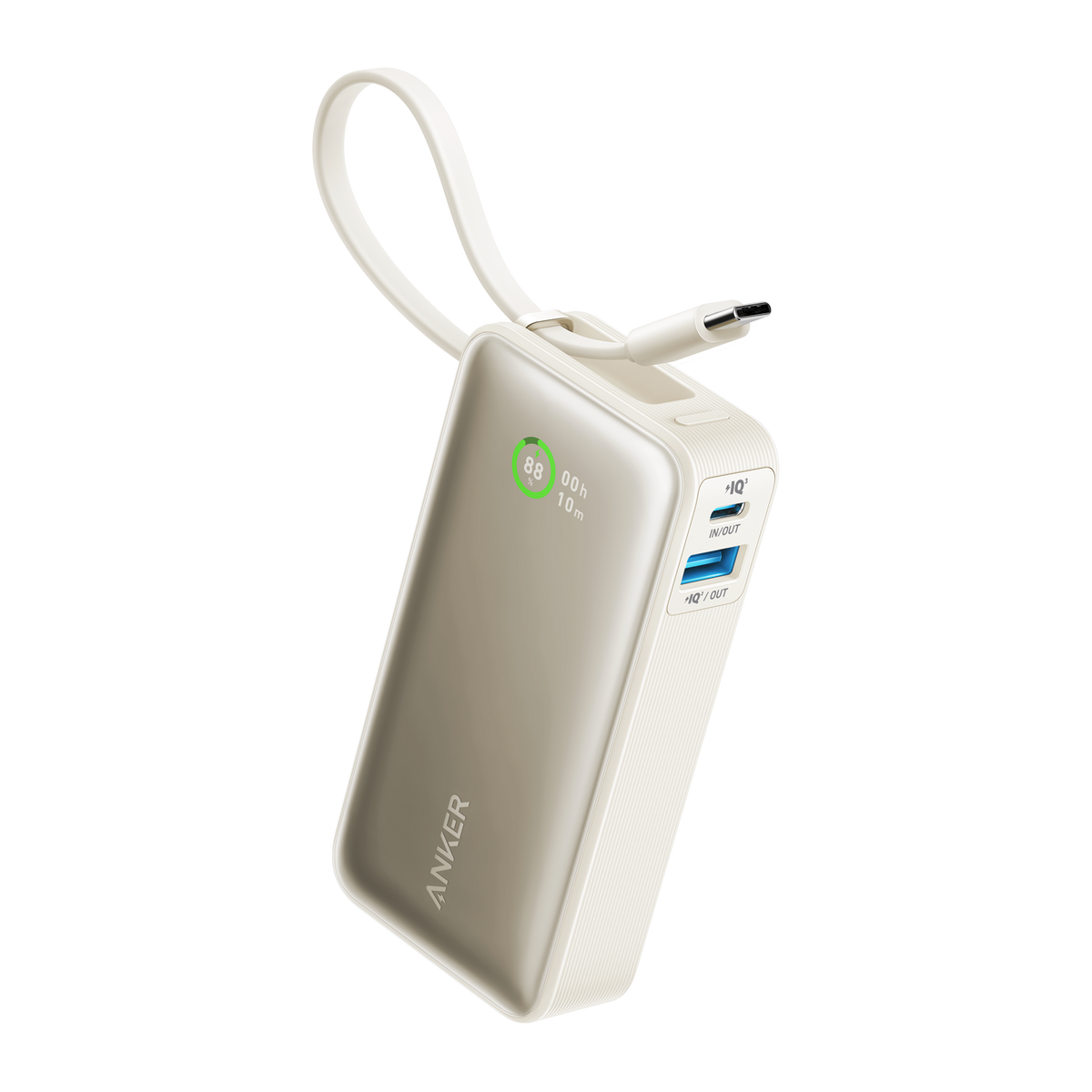 Anker | Nano Power Bank | 30W, Built-In USB-C Cable