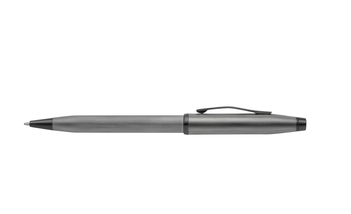 Cross | Century II Ballpoint Pen | Polished Slate Gray Engraved Diamond Pattern