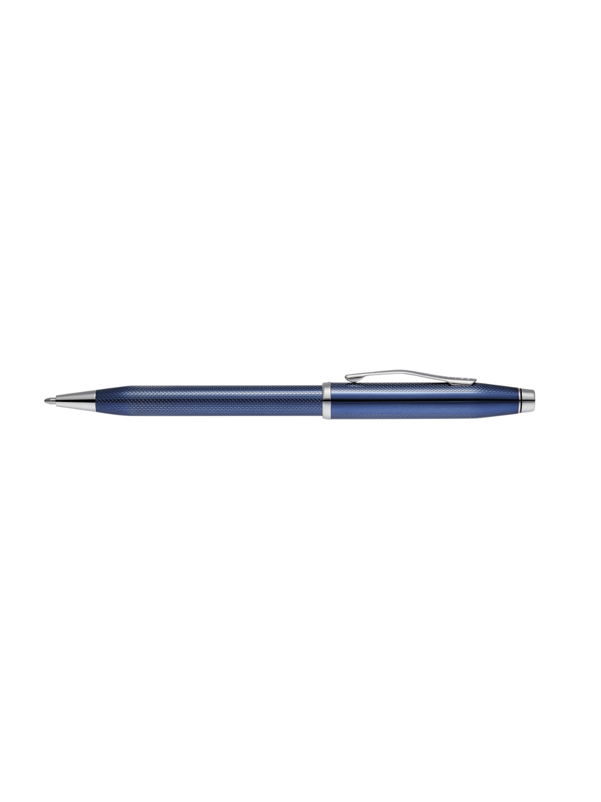 Cross | Century II Ballpoint Pen | Polished Translucent Cobalt Blue Engraved Diamond Pattern