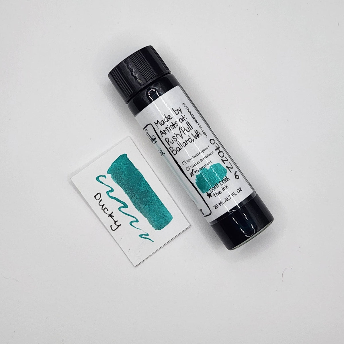 Push/Pull Ducky fountain pen ink, 20 ml vial