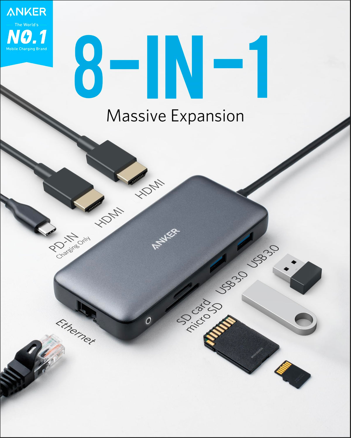Anker | 553 USB-C Hub | 8-in-1