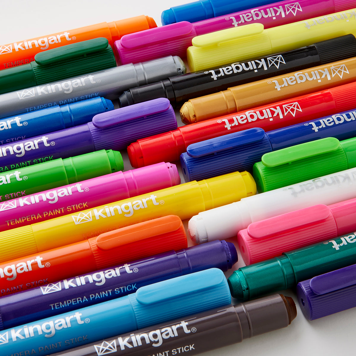KINGART Tempera Paint Thin Sticks, 24 Colors, view 14 of 15