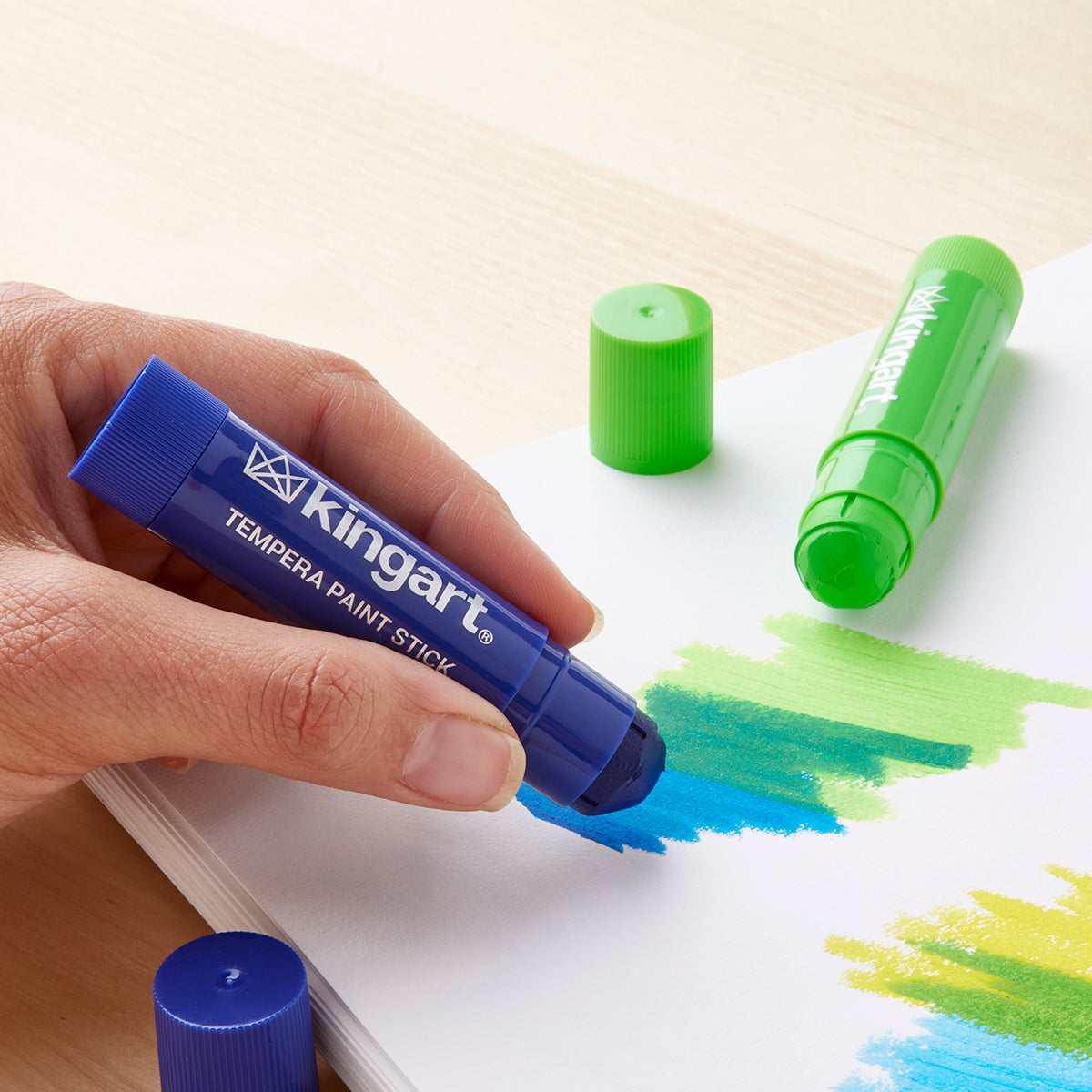 KINGART Tempera Paint Sticks, 24 Colors, view 18 of 23
