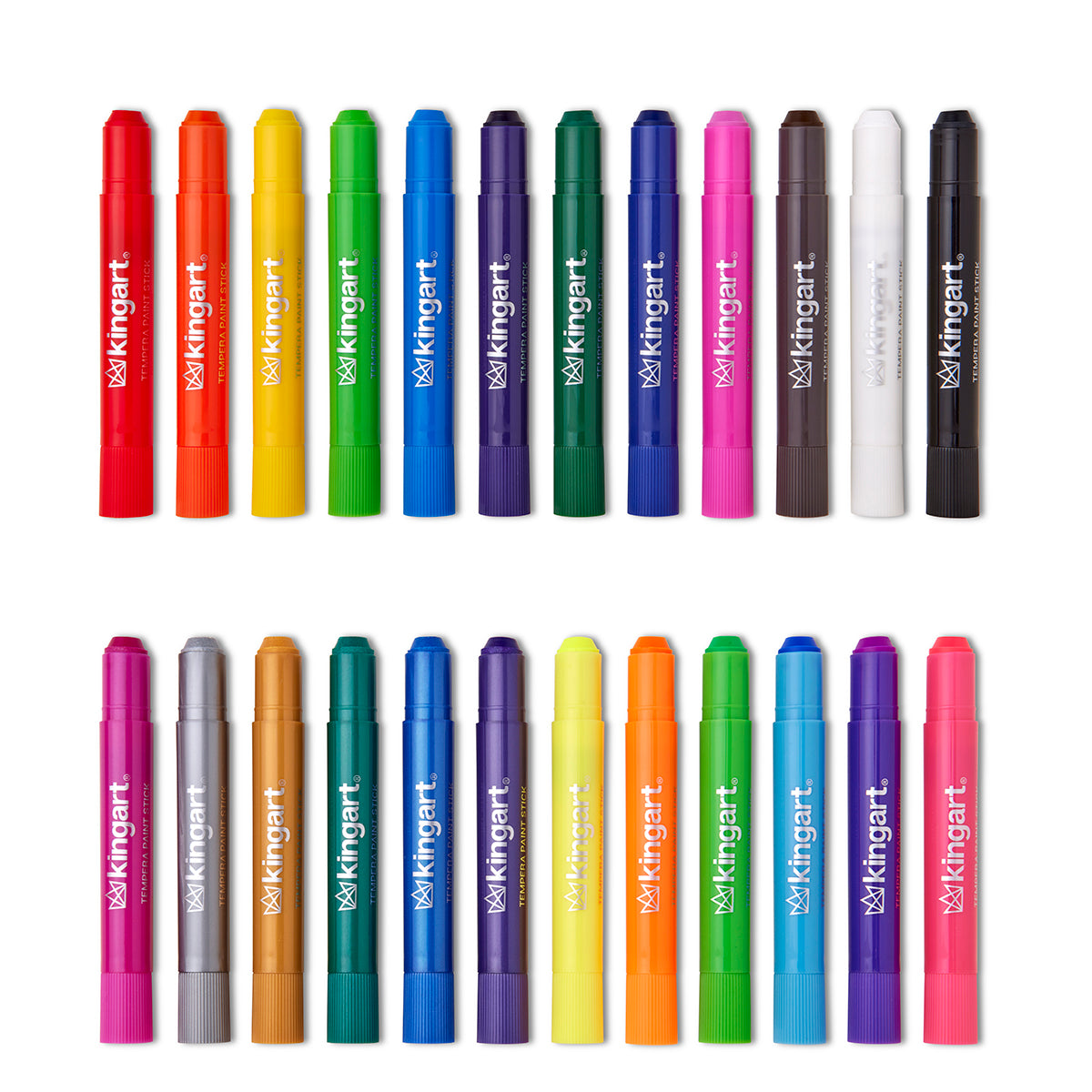 KINGART Tempera Paint Thin Sticks, 24 Colors, view 8 of 15