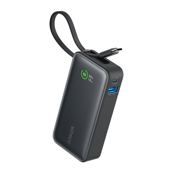 Anker Nano Power Bank, 30W, Built-In USB-C Cable