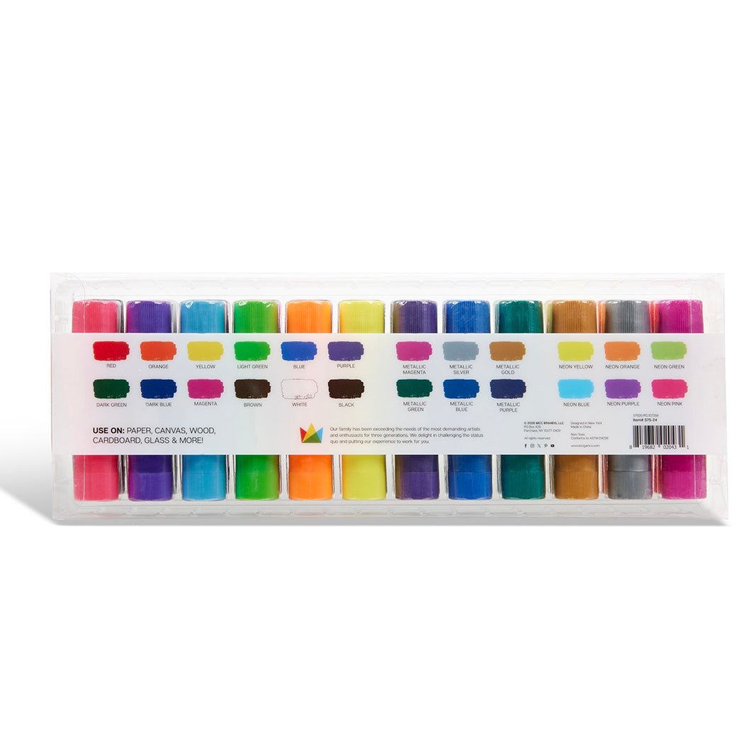 KINGART Tempera Paint Sticks, 24 Colors, view 7 of 23