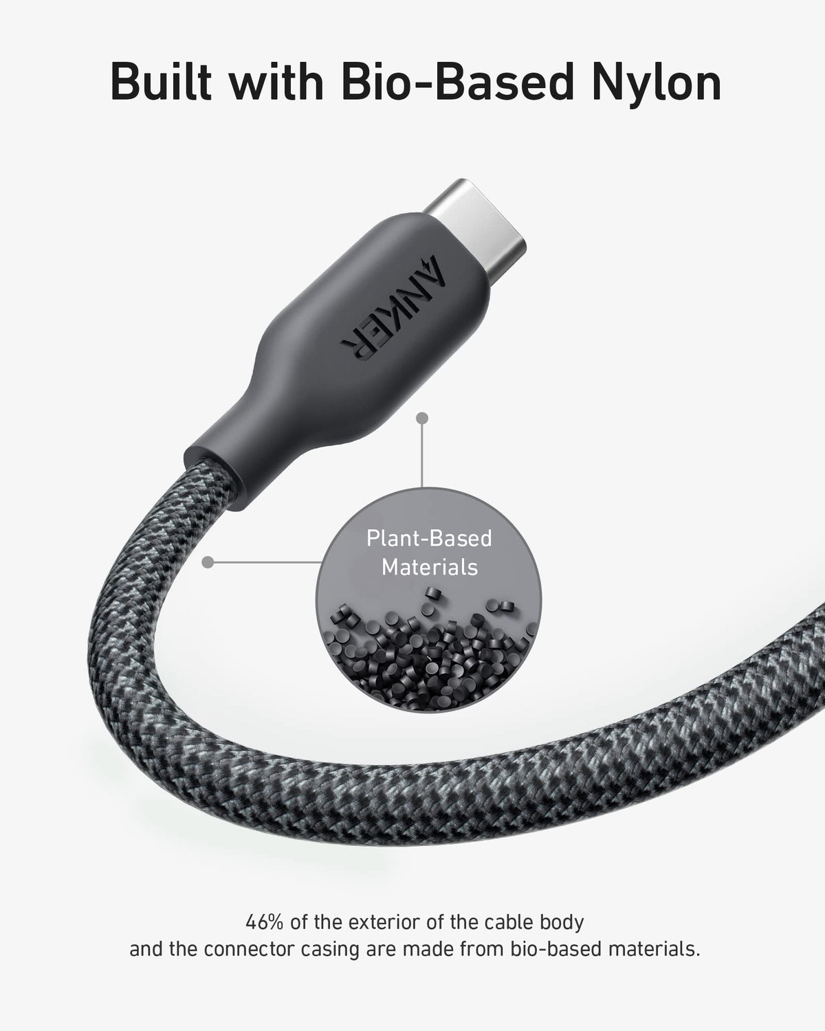 Anker | 543 USB-C to USB-C Cable | 240W, 10 ft